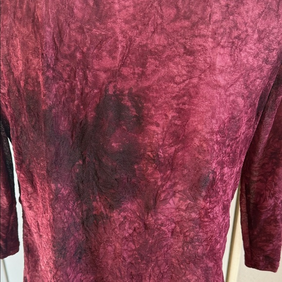 Elegant Burgundy Open-Front Kimono - Picture 3 of 3